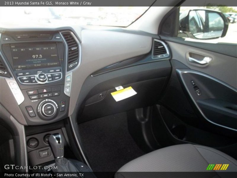 Monaco White / Gray 2013 Hyundai Santa Fe GLS