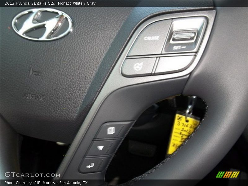 Monaco White / Gray 2013 Hyundai Santa Fe GLS