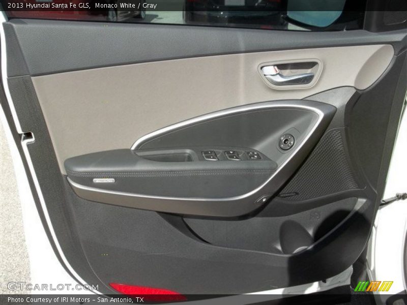 Monaco White / Gray 2013 Hyundai Santa Fe GLS