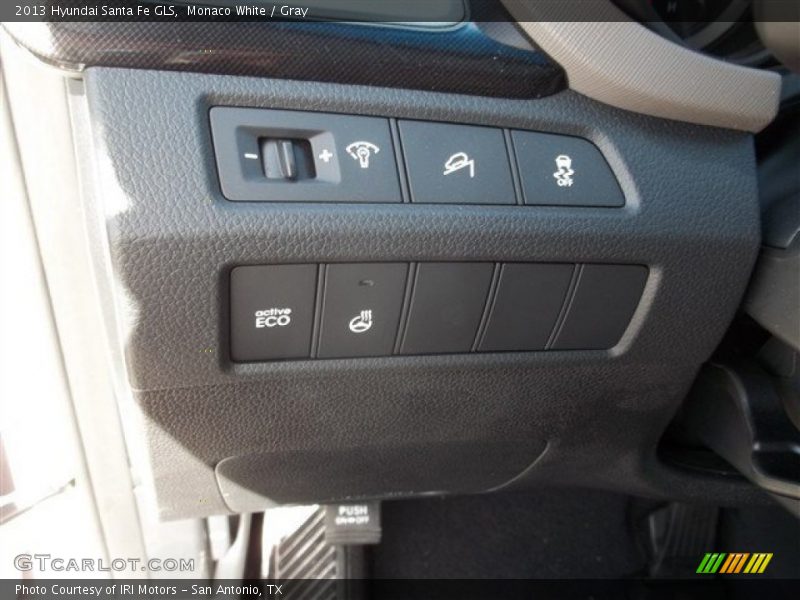 Monaco White / Gray 2013 Hyundai Santa Fe GLS