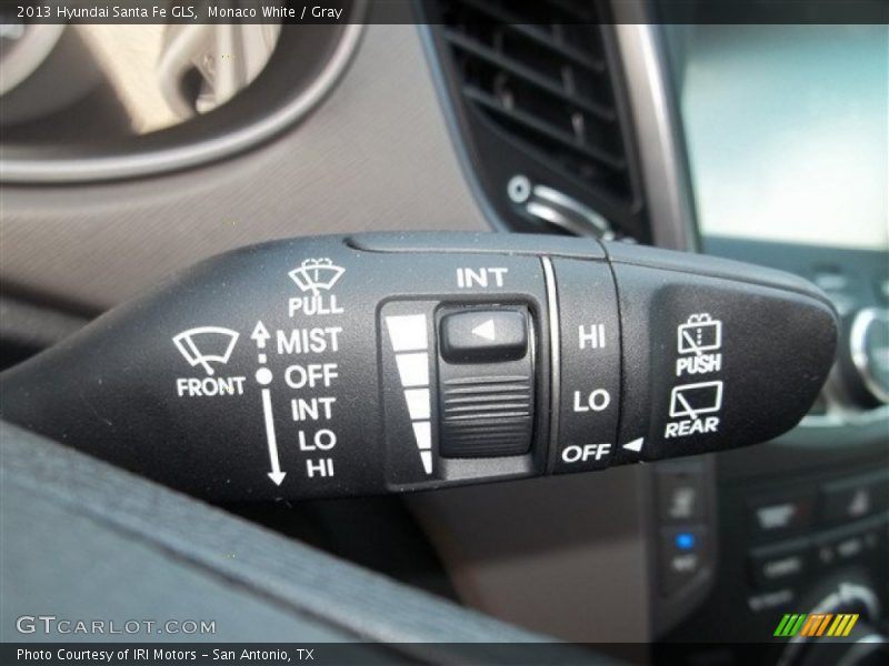 Monaco White / Gray 2013 Hyundai Santa Fe GLS