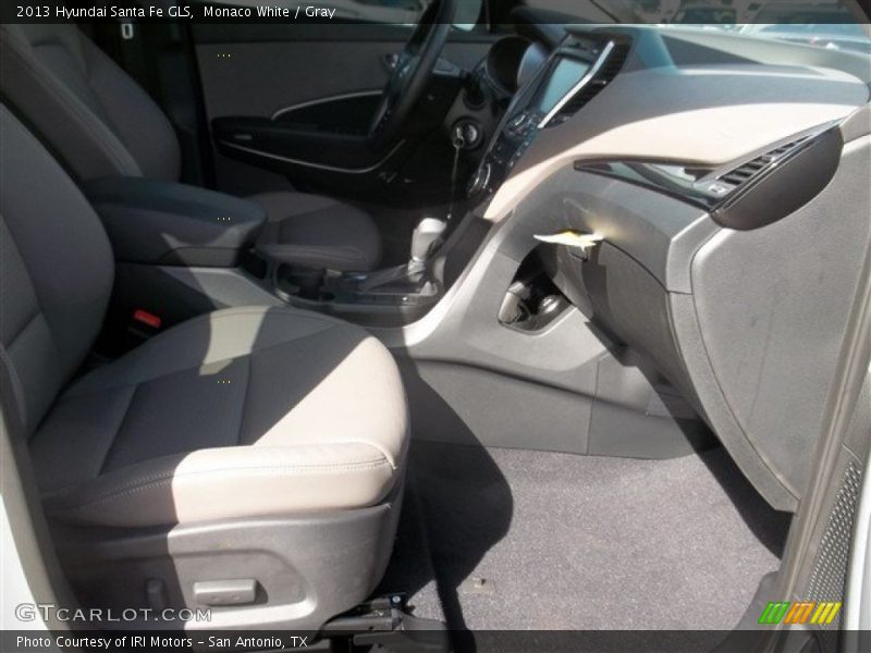 Monaco White / Gray 2013 Hyundai Santa Fe GLS