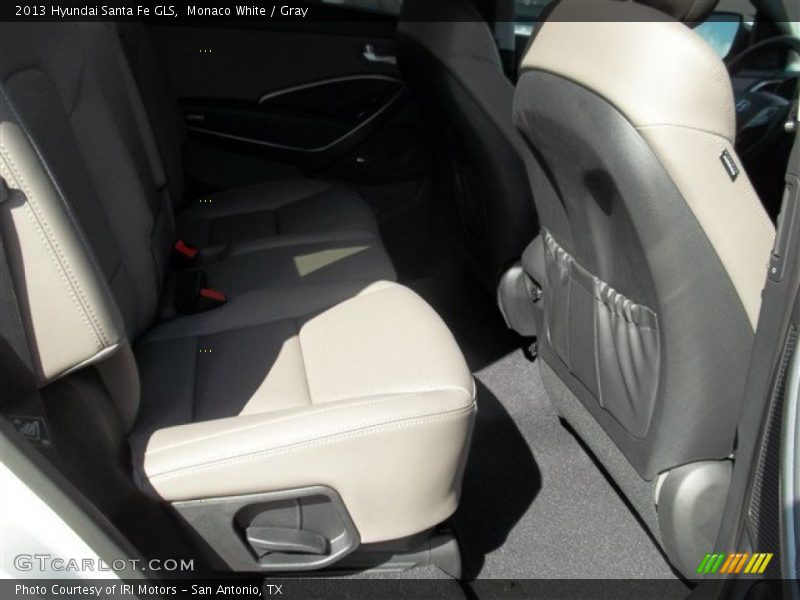 Monaco White / Gray 2013 Hyundai Santa Fe GLS