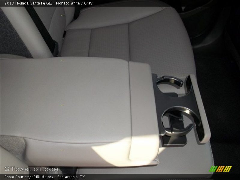 Monaco White / Gray 2013 Hyundai Santa Fe GLS