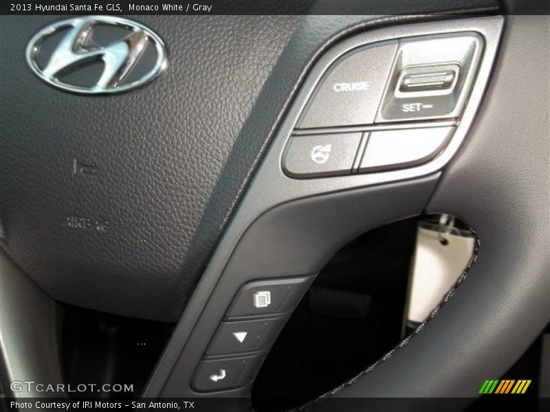 Monaco White / Gray 2013 Hyundai Santa Fe GLS
