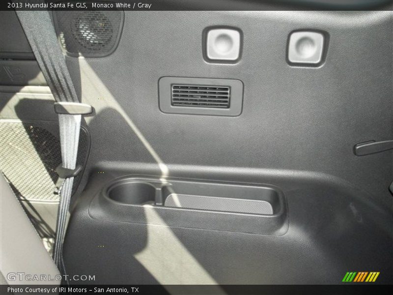 Monaco White / Gray 2013 Hyundai Santa Fe GLS
