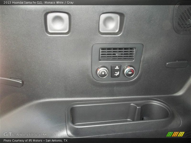 Monaco White / Gray 2013 Hyundai Santa Fe GLS
