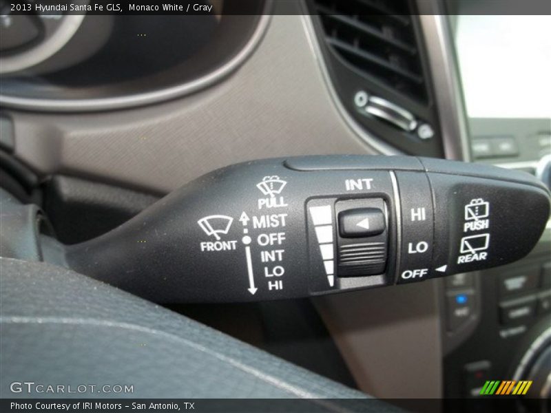 Monaco White / Gray 2013 Hyundai Santa Fe GLS