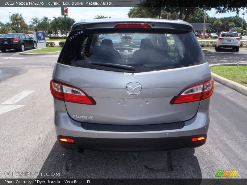 Liquid Silver Metallic / Black 2013 Mazda MAZDA5 Touring