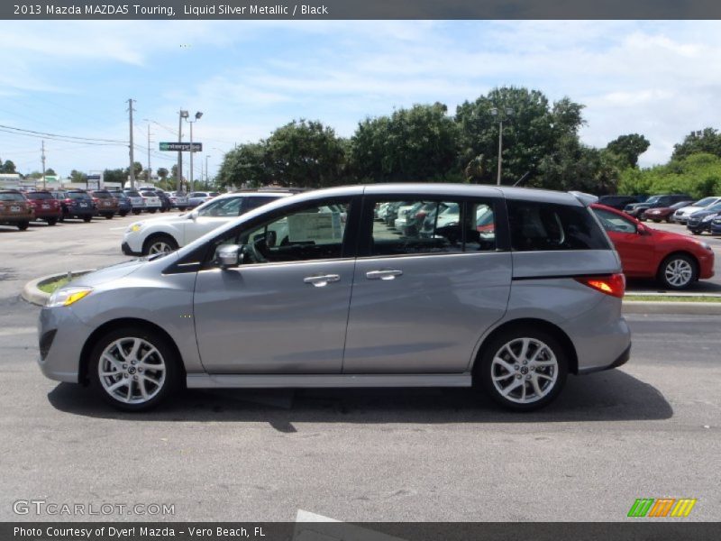 Liquid Silver Metallic / Black 2013 Mazda MAZDA5 Touring