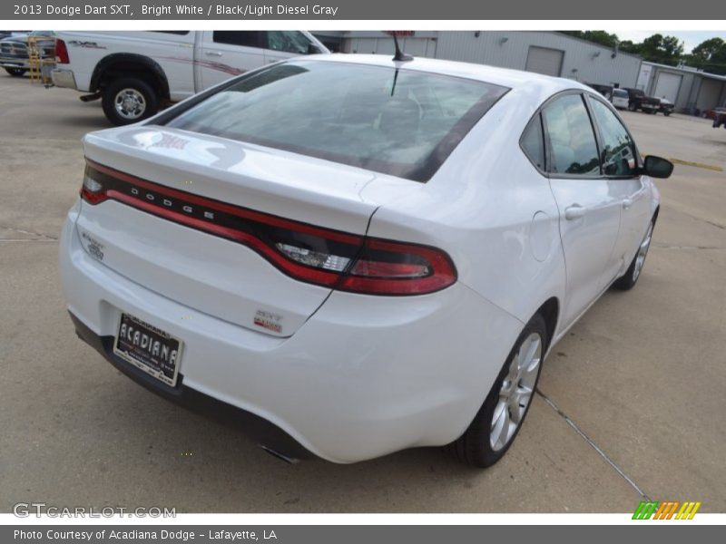 Bright White / Black/Light Diesel Gray 2013 Dodge Dart SXT