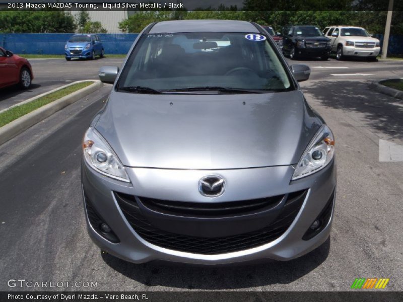 Liquid Silver Metallic / Black 2013 Mazda MAZDA5 Touring