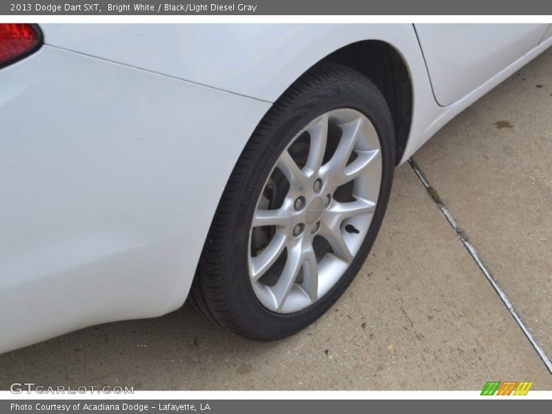 Bright White / Black/Light Diesel Gray 2013 Dodge Dart SXT