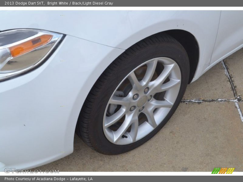 Bright White / Black/Light Diesel Gray 2013 Dodge Dart SXT