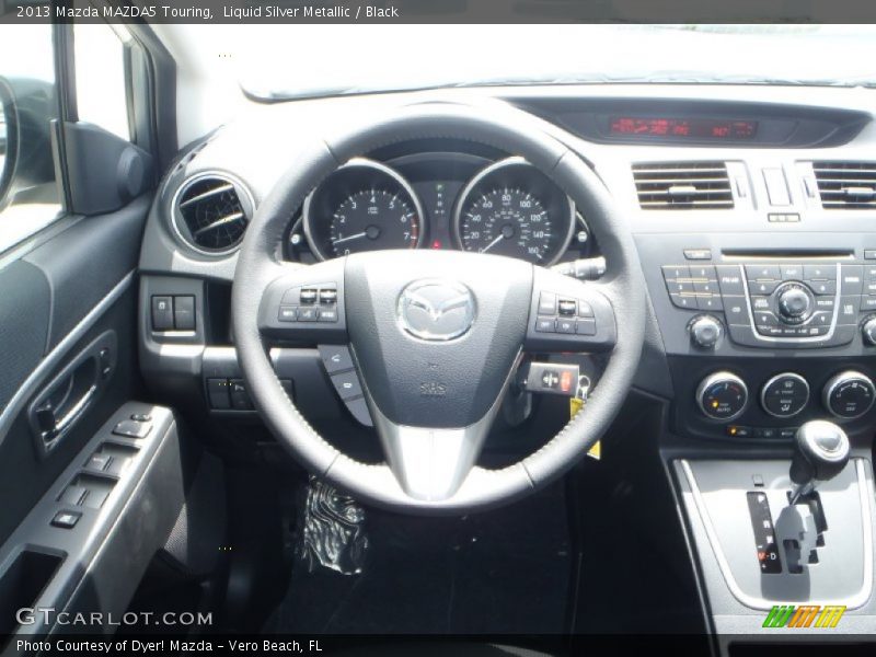 Liquid Silver Metallic / Black 2013 Mazda MAZDA5 Touring