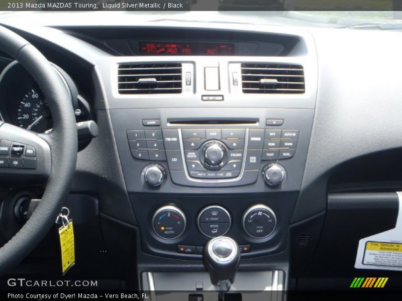 Liquid Silver Metallic / Black 2013 Mazda MAZDA5 Touring