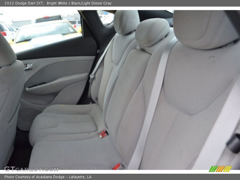 Bright White / Black/Light Diesel Gray 2013 Dodge Dart SXT