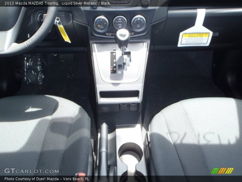 Liquid Silver Metallic / Black 2013 Mazda MAZDA5 Touring