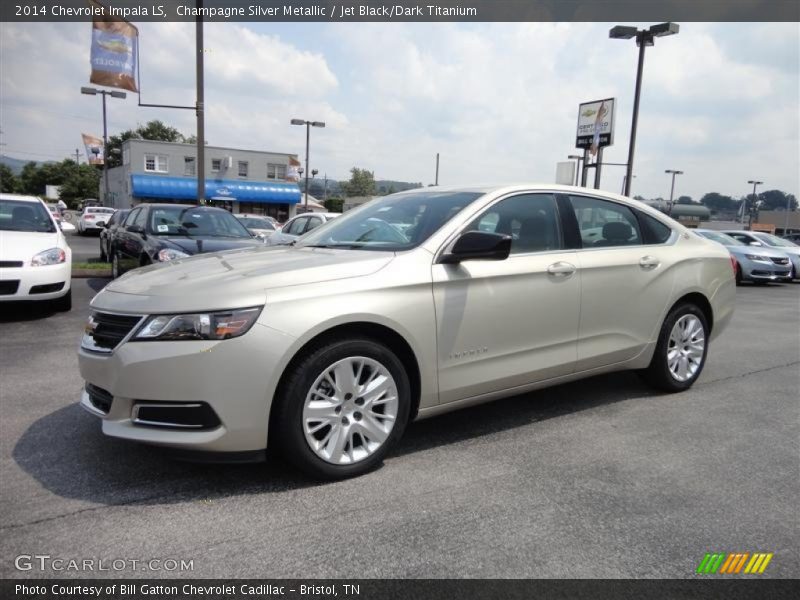 Champagne Silver Metallic / Jet Black/Dark Titanium 2014 Chevrolet Impala LS