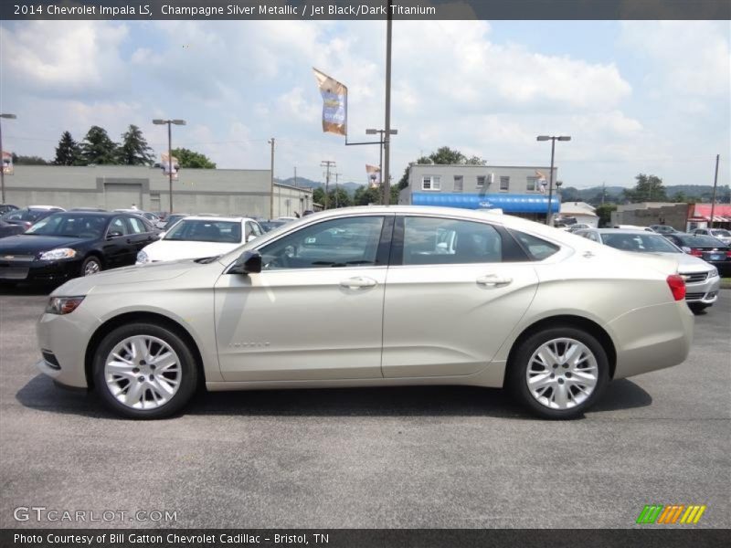 Champagne Silver Metallic / Jet Black/Dark Titanium 2014 Chevrolet Impala LS