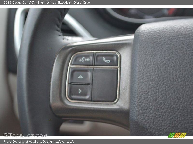 Bright White / Black/Light Diesel Gray 2013 Dodge Dart SXT
