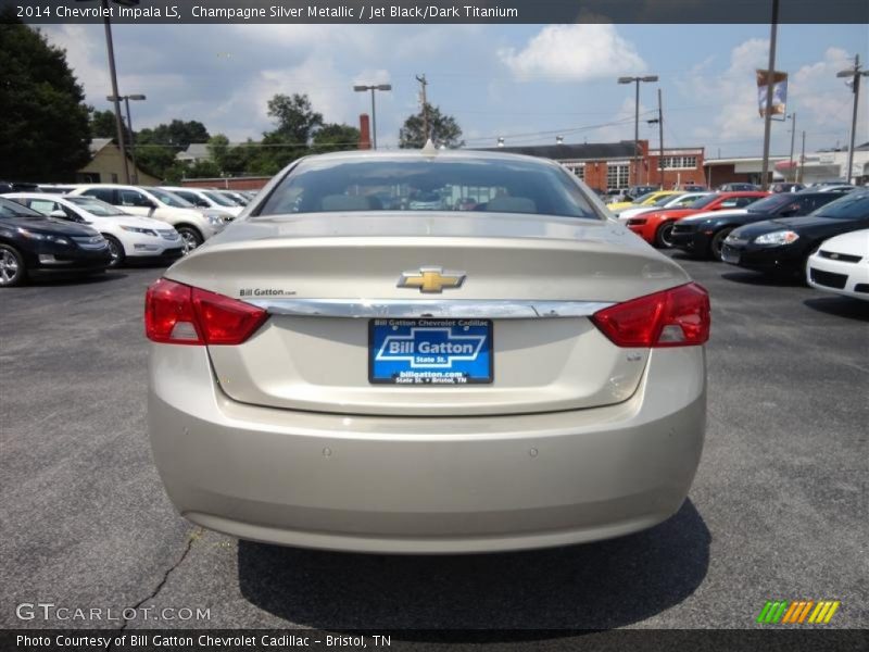 Champagne Silver Metallic / Jet Black/Dark Titanium 2014 Chevrolet Impala LS