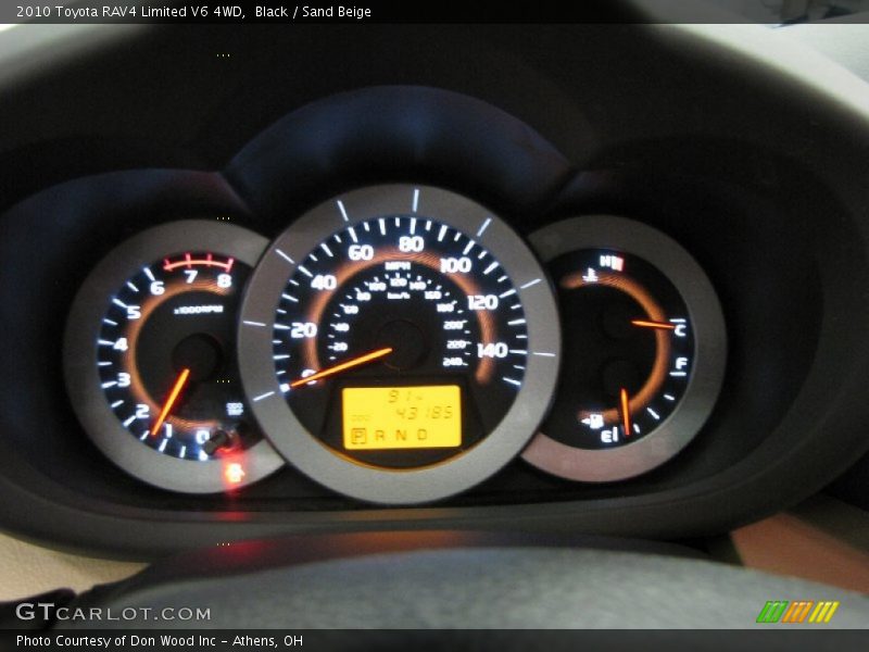 Black / Sand Beige 2010 Toyota RAV4 Limited V6 4WD