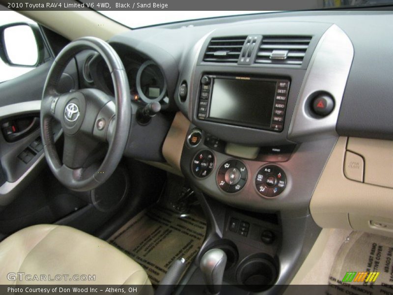 Black / Sand Beige 2010 Toyota RAV4 Limited V6 4WD