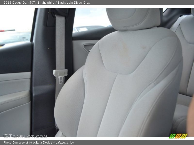 Bright White / Black/Light Diesel Gray 2013 Dodge Dart SXT