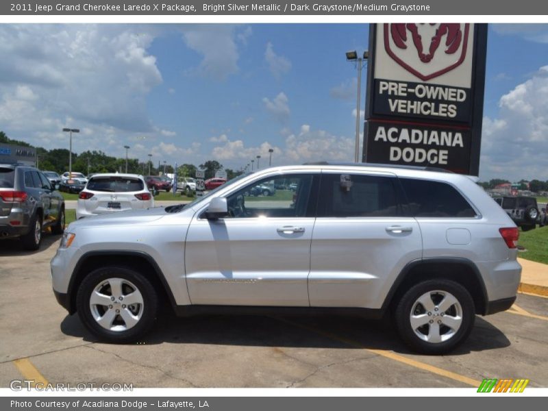 Bright Silver Metallic / Dark Graystone/Medium Graystone 2011 Jeep Grand Cherokee Laredo X Package