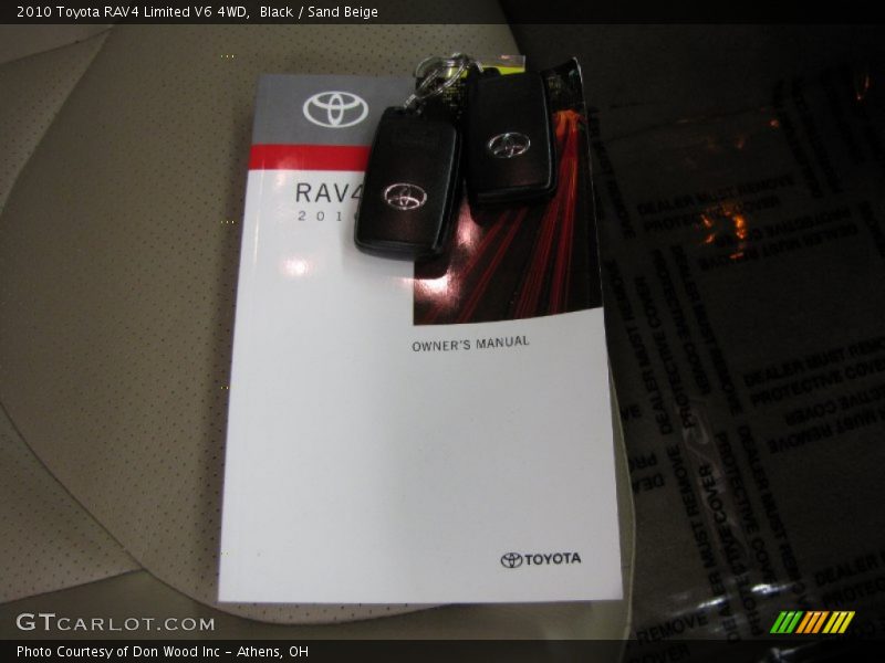 Black / Sand Beige 2010 Toyota RAV4 Limited V6 4WD