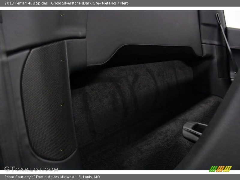 Grigio Silverstone (Dark Grey Metallic) / Nero 2013 Ferrari 458 Spider