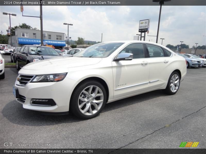 White Diamond Tricoat / Jet Black/Dark Titanium 2014 Chevrolet Impala LTZ