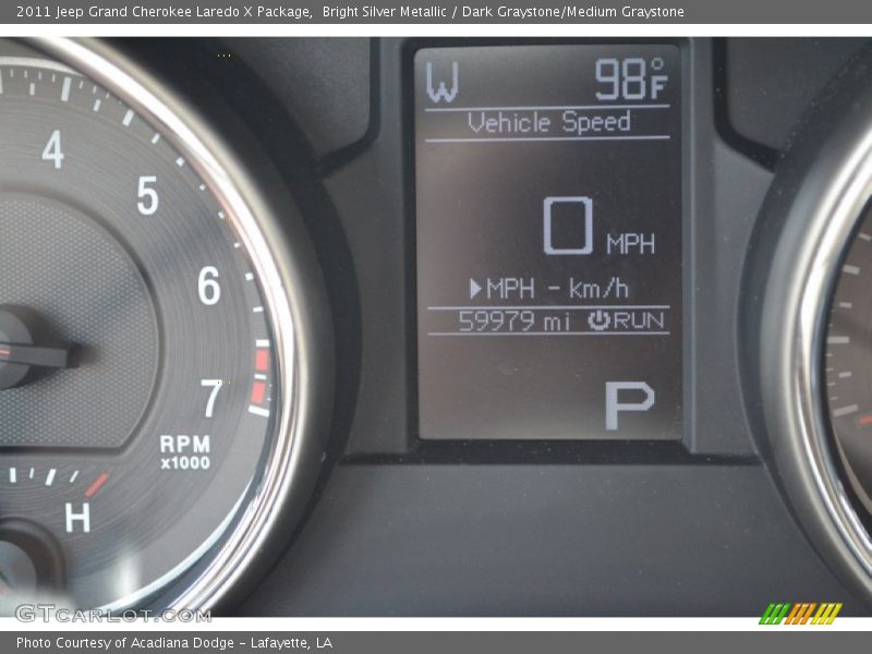 Bright Silver Metallic / Dark Graystone/Medium Graystone 2011 Jeep Grand Cherokee Laredo X Package