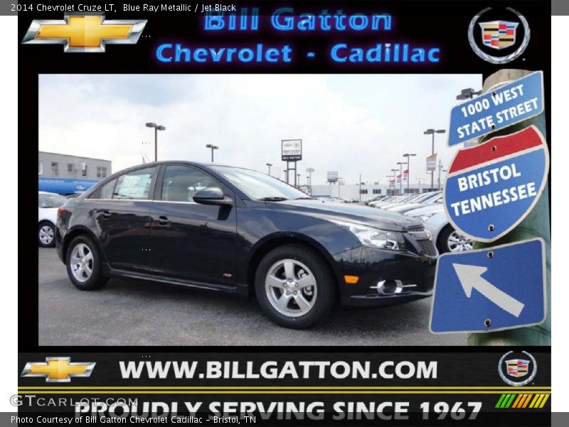 Blue Ray Metallic / Jet Black 2014 Chevrolet Cruze LT