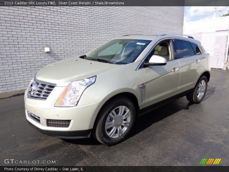 Silver Coast Metallic / Shale/Brownstone 2013 Cadillac SRX Luxury FWD