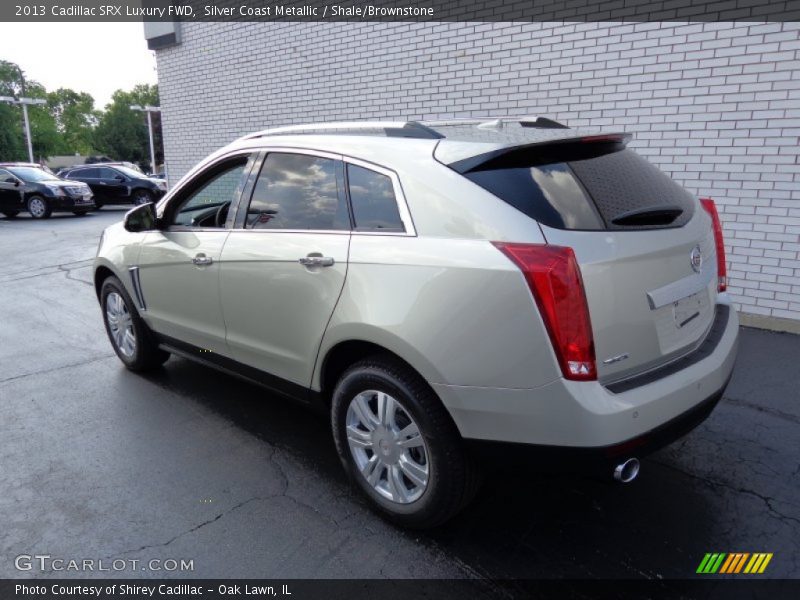 Silver Coast Metallic / Shale/Brownstone 2013 Cadillac SRX Luxury FWD