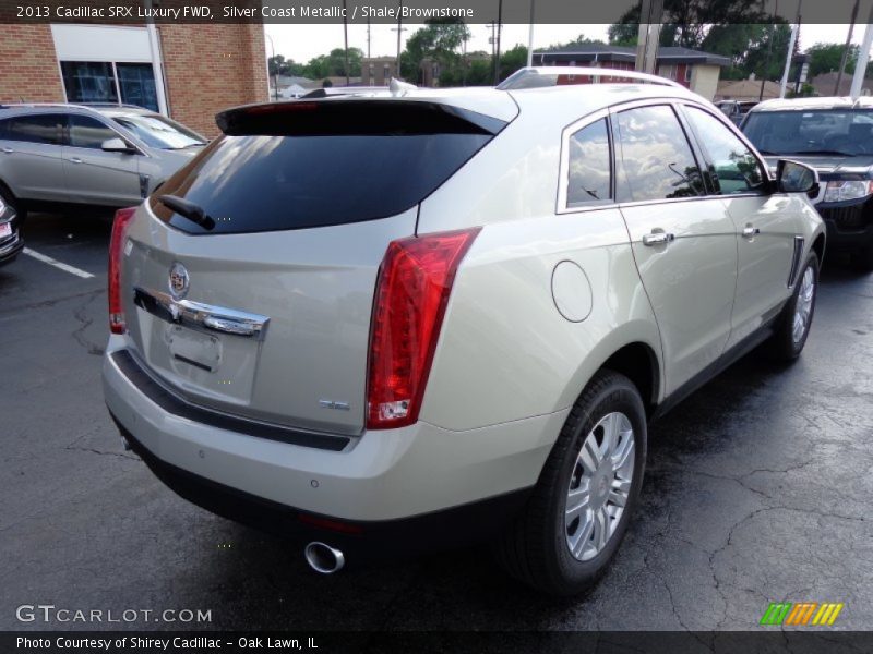 Silver Coast Metallic / Shale/Brownstone 2013 Cadillac SRX Luxury FWD