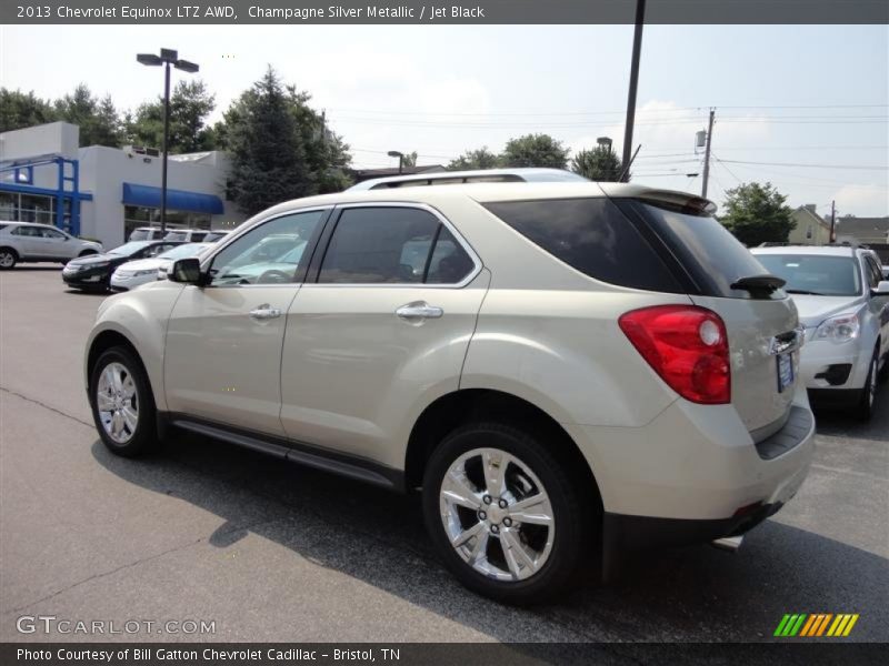 Champagne Silver Metallic / Jet Black 2013 Chevrolet Equinox LTZ AWD