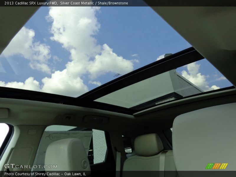 Silver Coast Metallic / Shale/Brownstone 2013 Cadillac SRX Luxury FWD