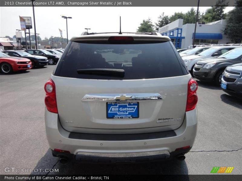 Champagne Silver Metallic / Jet Black 2013 Chevrolet Equinox LTZ AWD
