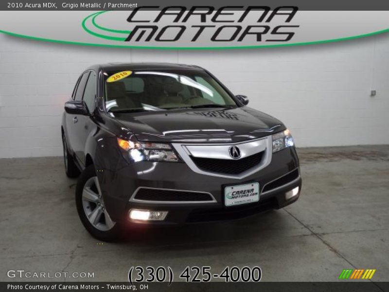 Grigio Metallic / Parchment 2010 Acura MDX