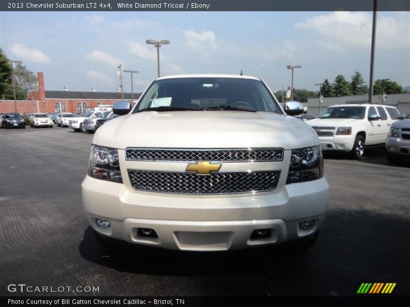 White Diamond Tricoat / Ebony 2013 Chevrolet Suburban LTZ 4x4