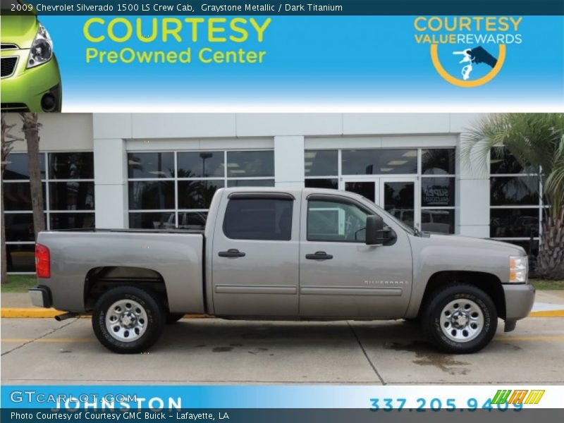 Graystone Metallic / Dark Titanium 2009 Chevrolet Silverado 1500 LS Crew Cab