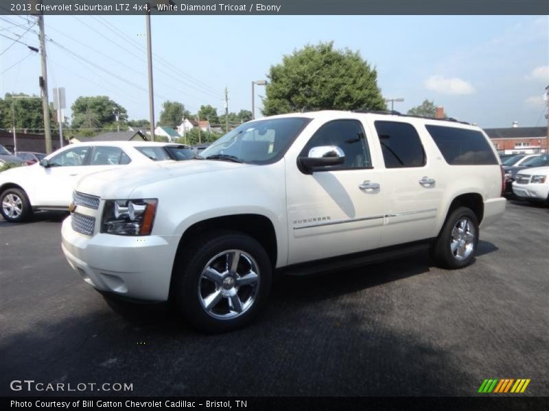 White Diamond Tricoat / Ebony 2013 Chevrolet Suburban LTZ 4x4