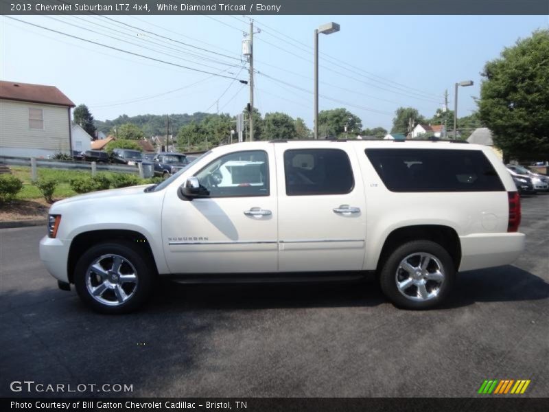 White Diamond Tricoat / Ebony 2013 Chevrolet Suburban LTZ 4x4