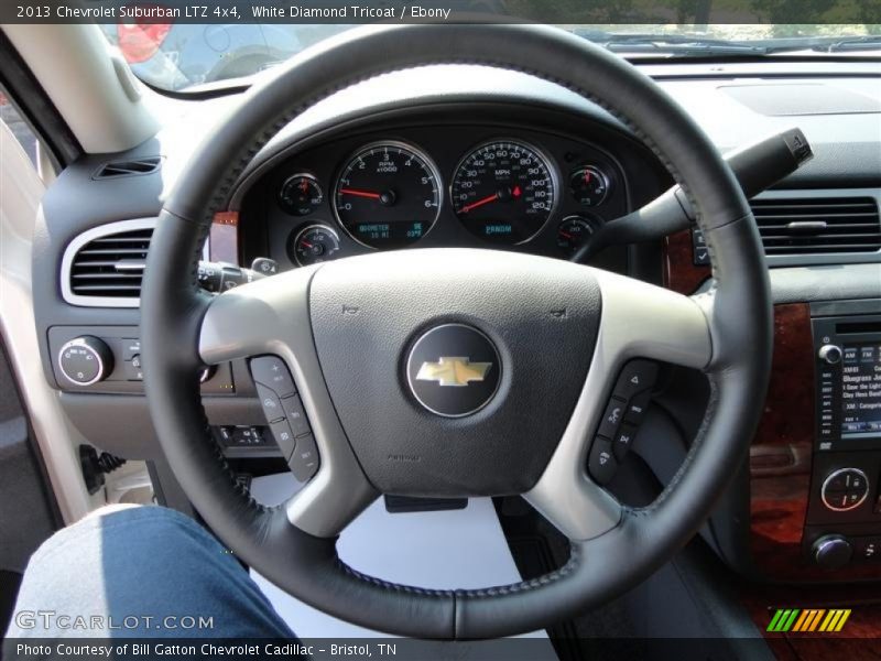 White Diamond Tricoat / Ebony 2013 Chevrolet Suburban LTZ 4x4