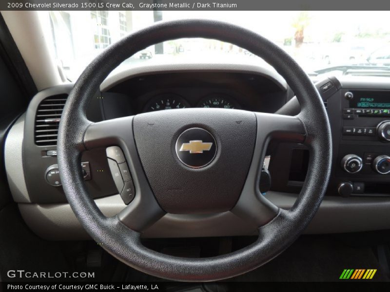 Graystone Metallic / Dark Titanium 2009 Chevrolet Silverado 1500 LS Crew Cab
