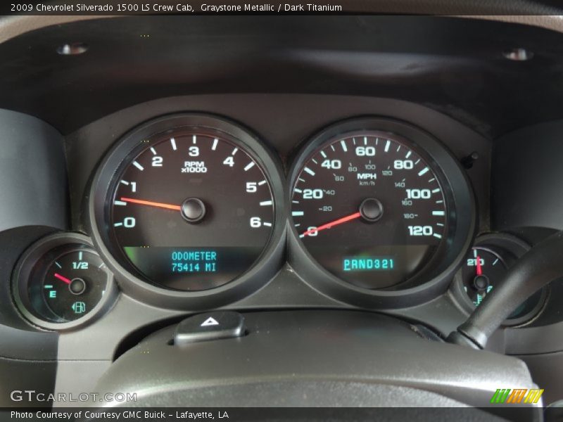 Graystone Metallic / Dark Titanium 2009 Chevrolet Silverado 1500 LS Crew Cab