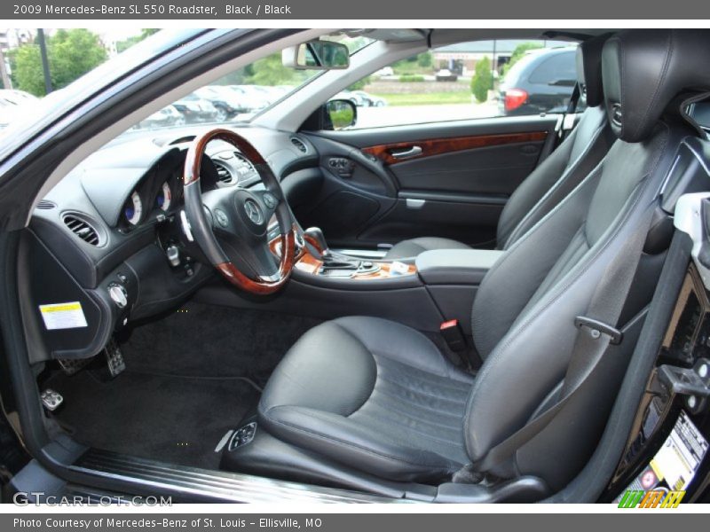  2009 SL 550 Roadster Black Interior